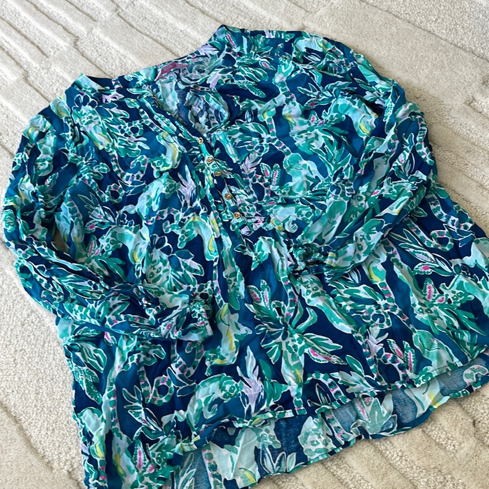 Lilly Pulitzer Elsa Blouse size Large